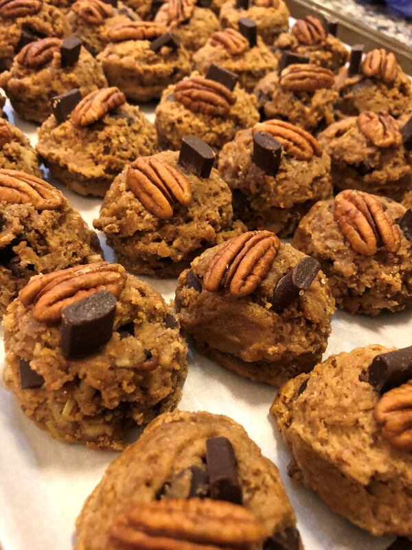 Bourbon chocolate chunk cookies with pecans from A Little Taste of Heaven. Courtesy of A Little Taste of Heaven