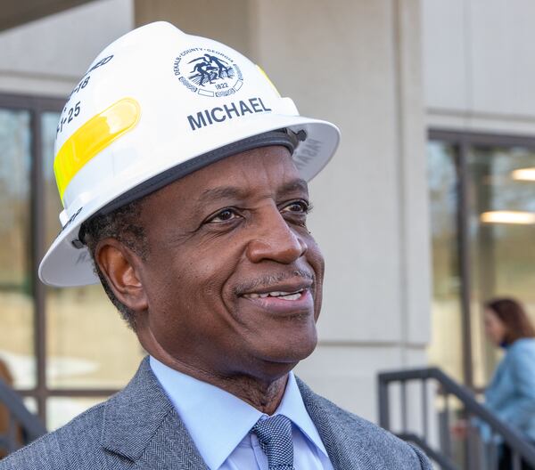 DeKalb County CEO Michael Thurmond attends his final event as CEO on Monday, Dec 30, at the dedication and ribbon cutting of the Snapfinger Advanced Wastewater Treatment Facility expansion project. (Jenni Girtman for the AJC 2024)