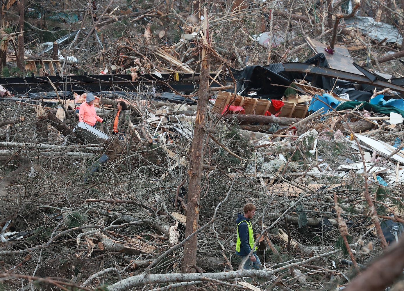 Photos: Tornado and wind damage in Georgia and Alabama