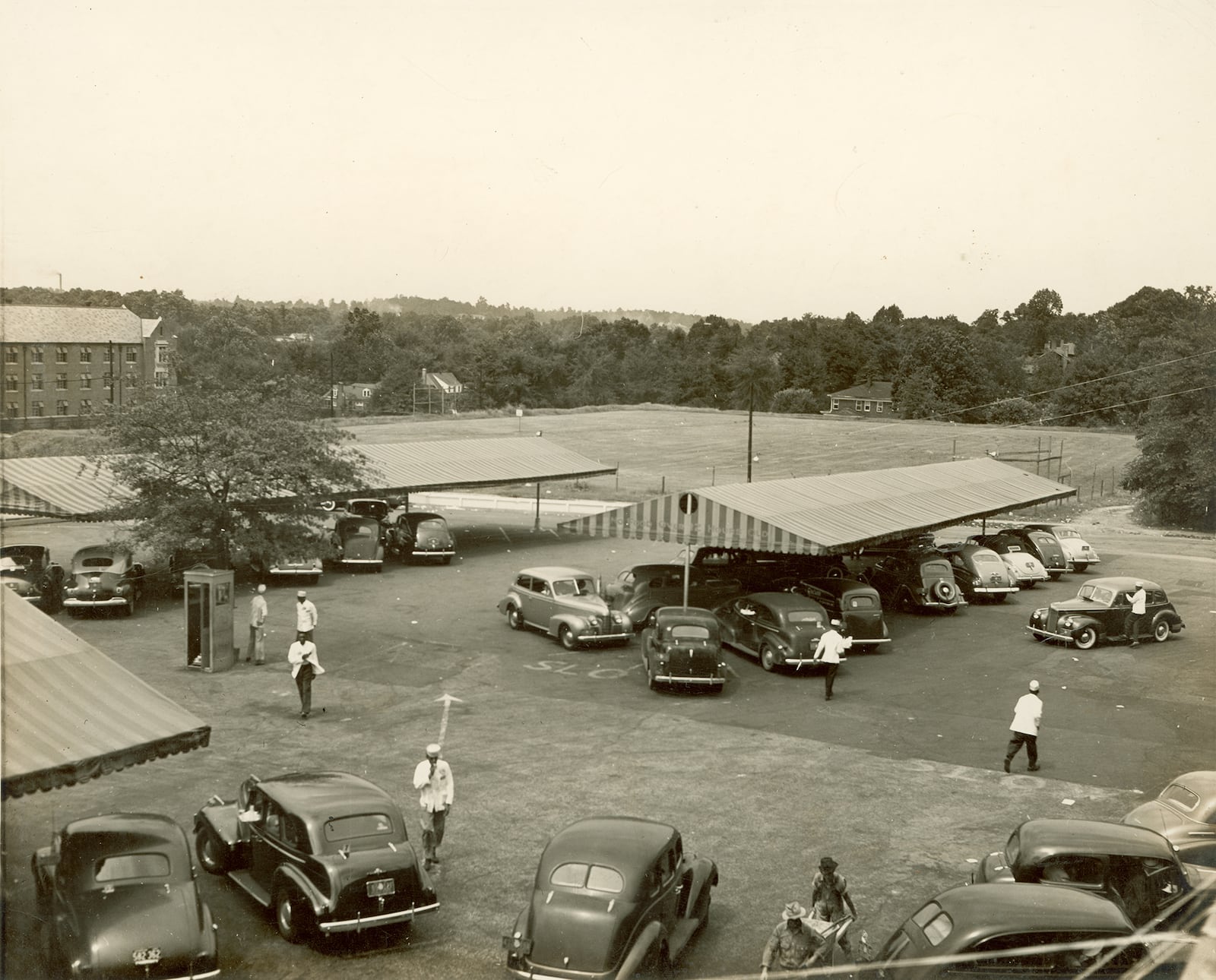 Louis Frank Jones used to play football with fellow carhops on green space behind the Varsity. The lot was bulldozed to make way for the Downtown Connector. CONTRIBUTED BY THE VARSITY