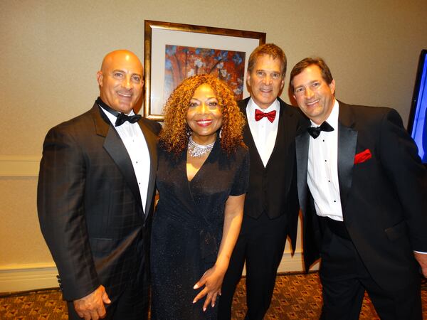 Host and Weather Channel reporter Jim Cantore, 11 Alive community relations specialist Evelyn Mims, attorney (and HLN regular) Darryl B. Cohn and Channel 2 Action News meteorologist David Chandley. CREDIT: Rodney Ho/rho@ajc.com