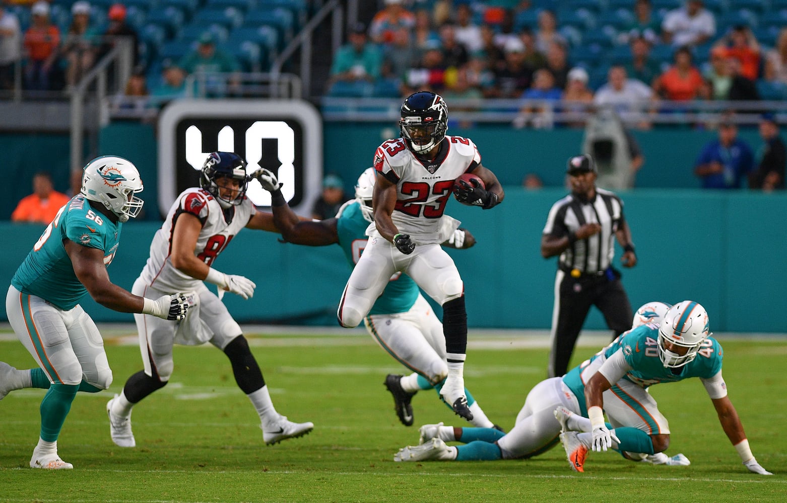 Photos: Falcons play Dolphins in exhibition