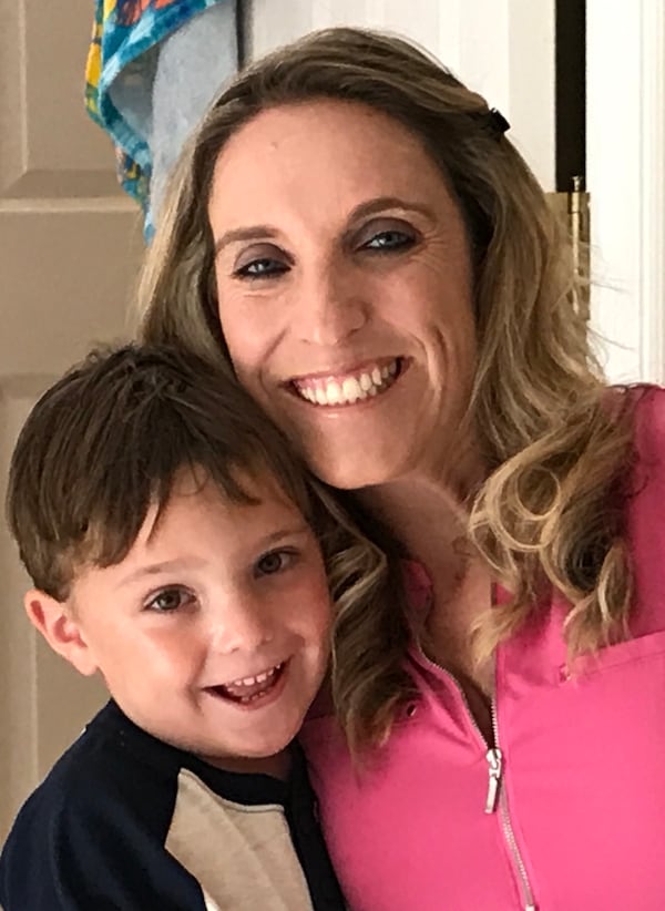  Tania Pope, shown with her son.