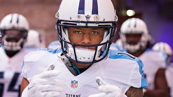 Richard Matthews #18 of the Tennessee Titans (Photo by Wesley Hitt/Getty Images)