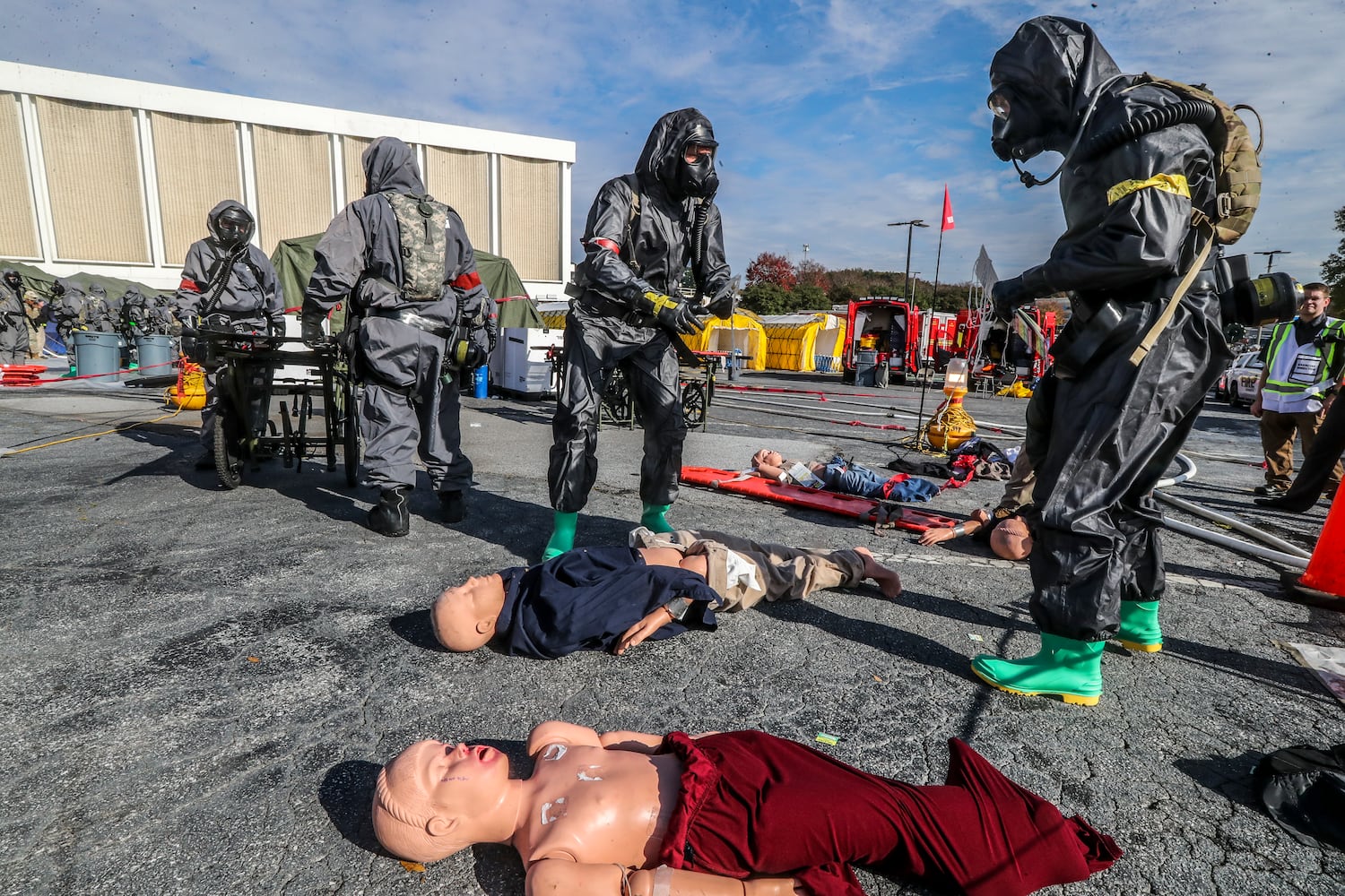 November 2, 2022 Atlanta: The Atlanta-Fulton County Emergency Management Agency and several other agencies participated in nuclear detonation mock exercises. (John Spink / John.Spink@ajc.com) 

