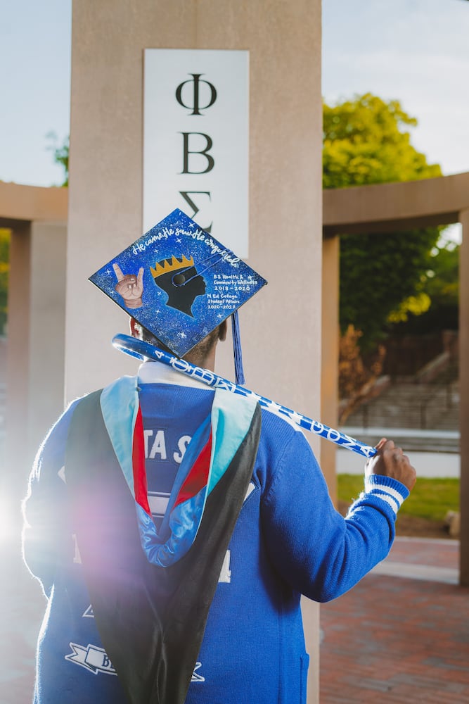 Jamir Wright graduation cap