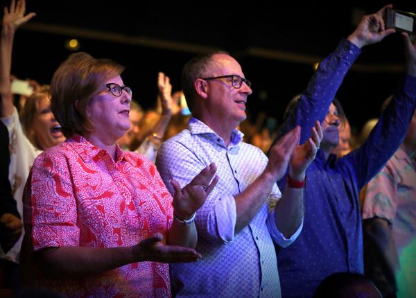 Paula and Eddie Caldwell flew from Dallas, Texas to two separate shows in Florida, part of the sellout crowd in Fort Lauderdale.
(Courtesy of Reed Galin)