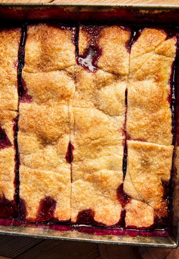 The recipe for Ma Hoyle’s Double-Crust Blackberry Cobbler comes from a 1930s boardinghouse and features a unique technique for layering blackberries and crust. (Courtesy of Harper Celebrate/Rinne Allen)