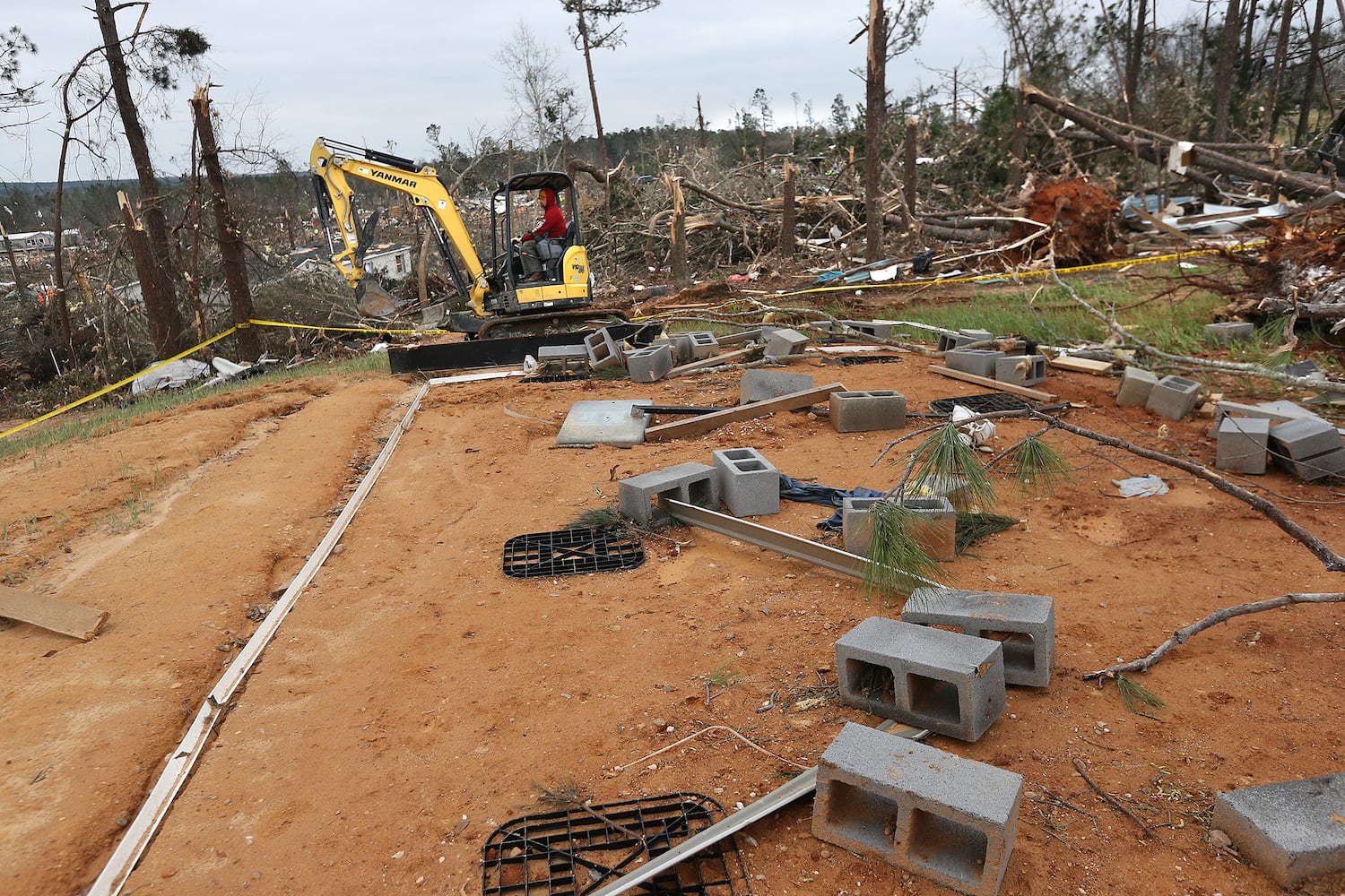 Photos: Tornado and wind damage in Georgia and Alabama