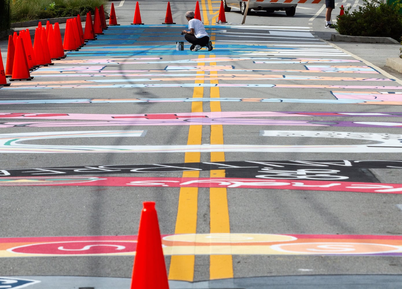 Black Lives Matter street mural