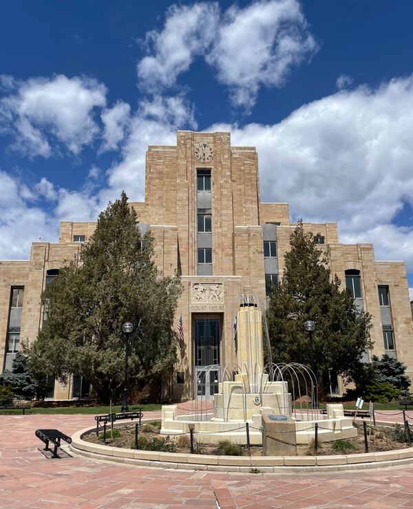 The art deco-style Boulder County Courthouse was built in 1933.