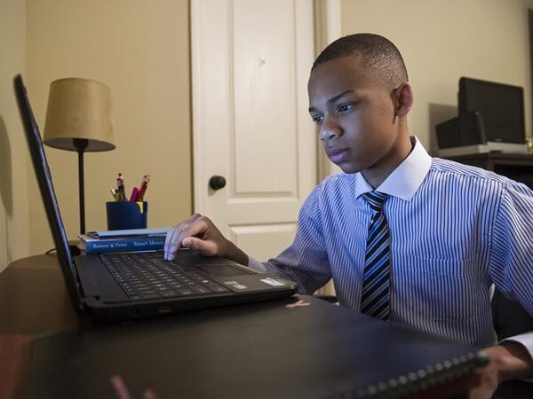 C.J. Pearson, pictured here when he was 13, became a conservative sensation for his biting attacks on Democratic policies. (AJC file)