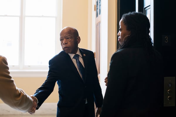 U.S. Rep. John Lewis, D-Atlanta, on Capitol Hill in Washington on Dec. 18, 2019.  (Alyssa Schukar/The New York Times)