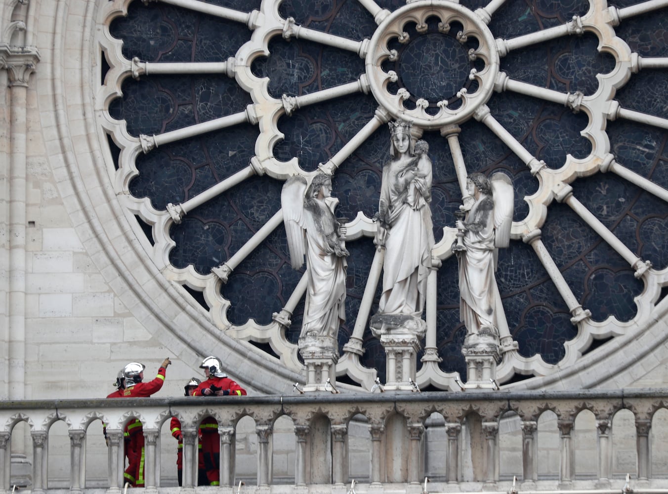 Photos: Notre Dame fire aftermath