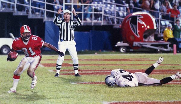 Former Atlanta Falcons receiver Billy 'White Shoes' Johnson. AJC file photo