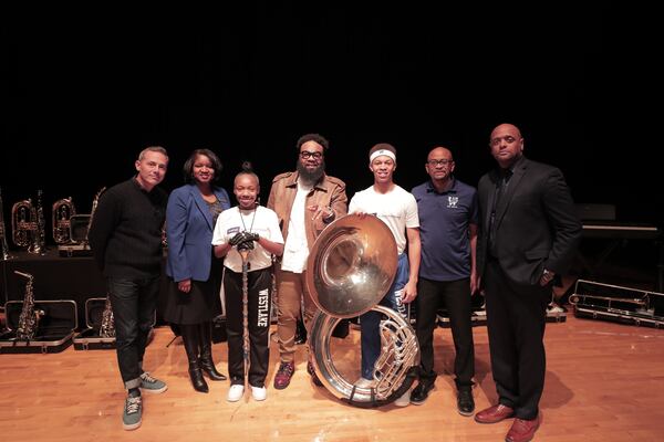 From left: Jay Harren, Gyimah Whitaker, Raquel Russel, Blanco Brown, Chandler Shaw, Cedric Young , Jamar Robinson.