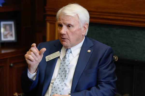 State House Speaker Jon Burns, R-Newington, wants to eliminate the use of QR codes on Georgia's paper ballots. (Natrice Miller/ Natrice.miller@ajc.com)