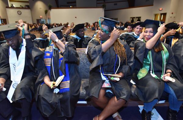 Thirty-two former Argosy University students were honored June 8, 2019, at Church of Christ at Bouldercrest in DeKalb County for completing their coursework amid chaos. The for-profit school abruptly closed its operations nationwide in March, including in Georgia. HYOSUB SHIN / HSHIN@AJC.COM