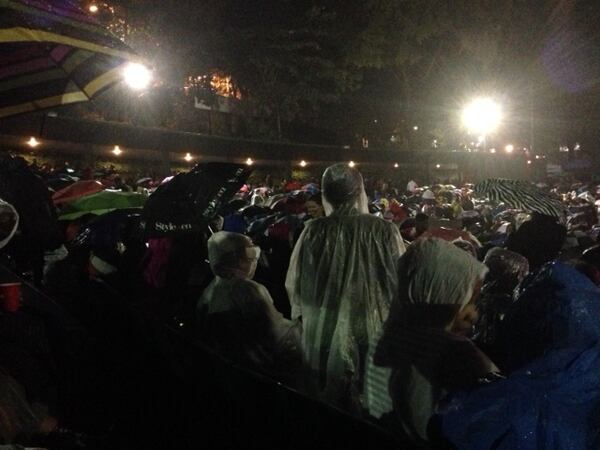 Fans endured a rainy night to see Janet Jackson at Chastain Park Amphitheatre on Sept. 26. CONTRIBUTED BY LIZ MINIET