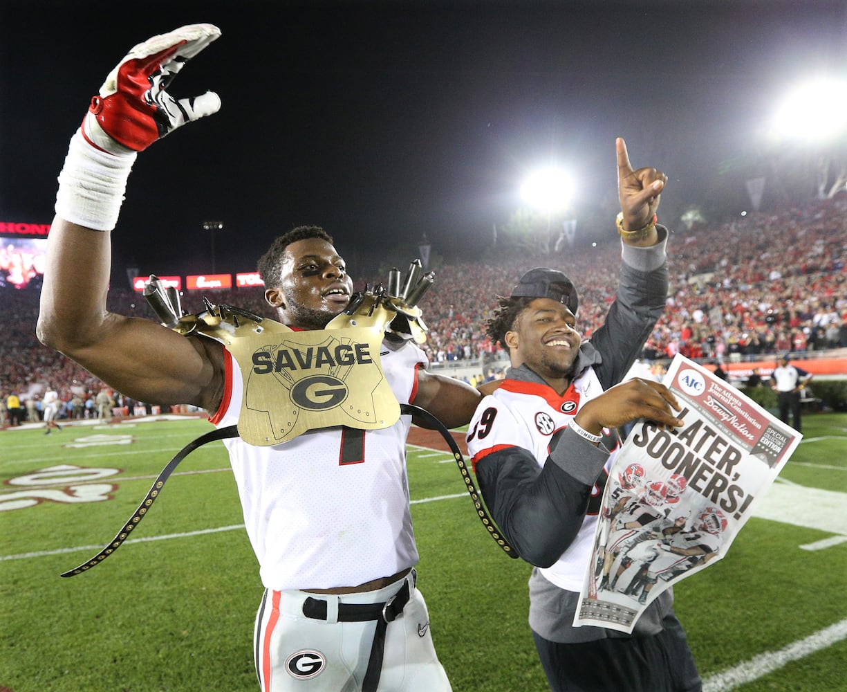 Photos: Bulldogs celebrate Rose Bowl victory