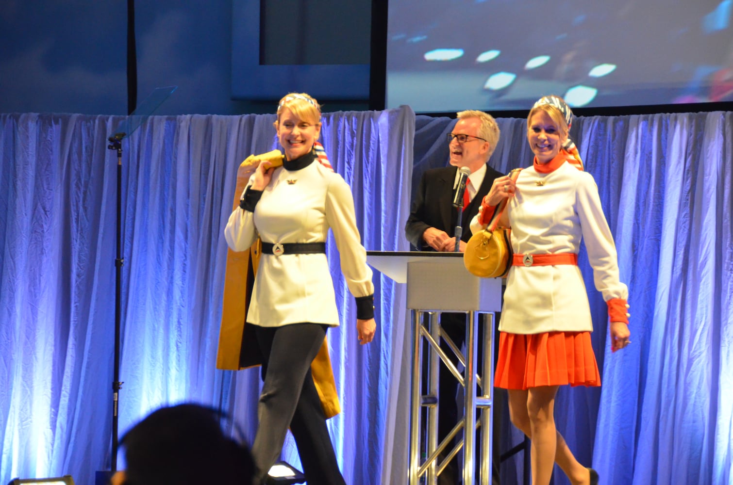 Delta flight attendants strike a fashion pose