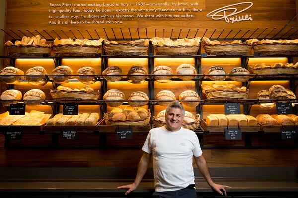 Italian master baker Rocco Princi is shown at the new Princi bakery inside the Starbucks Reserve Roastery in Seattle. Photographed on Thursday, November 2, 2017.  (Joshua Trujillo, Starbucks)