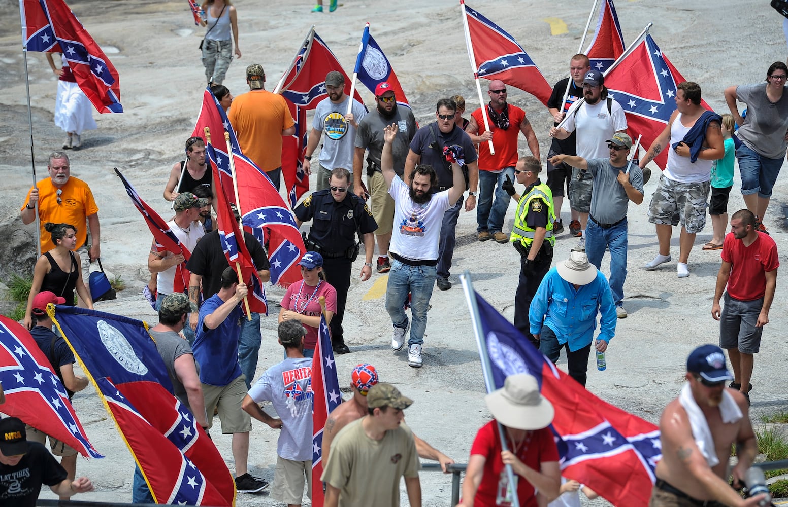 Confederate flag rally