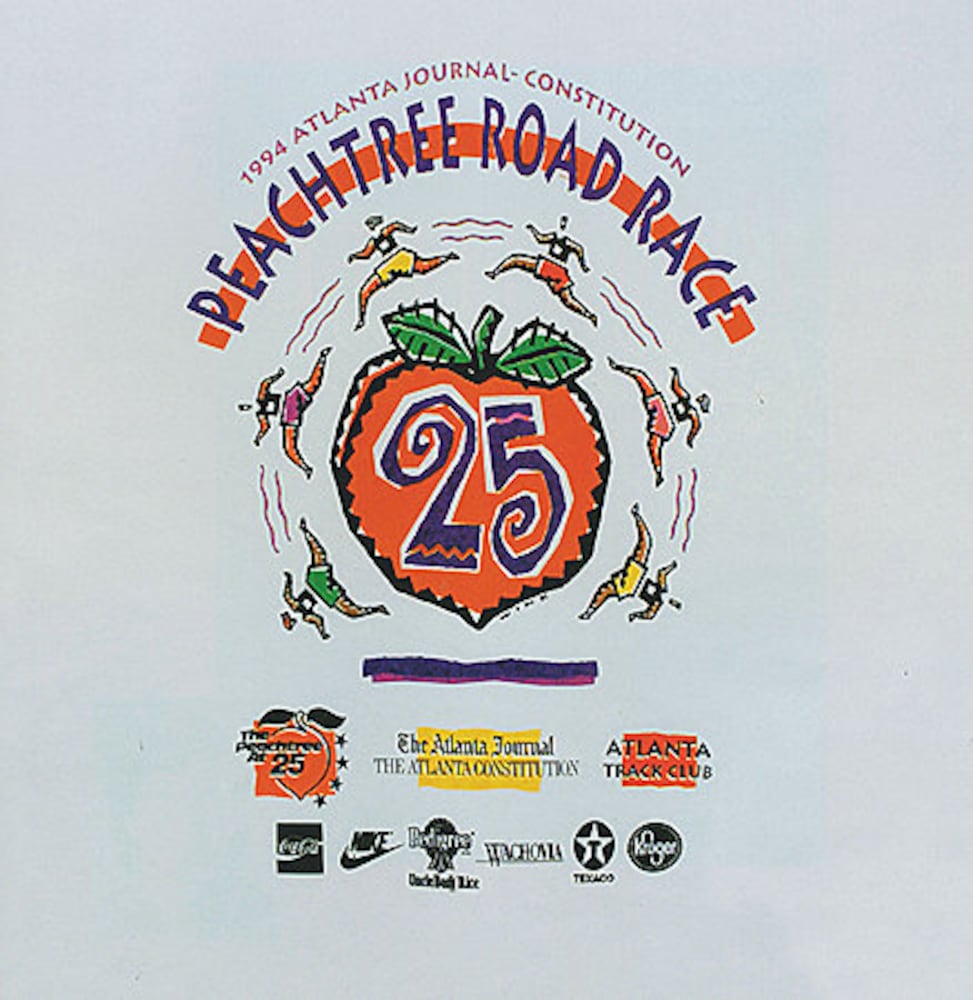 Peachtree Road Race: 1990s T-shirts