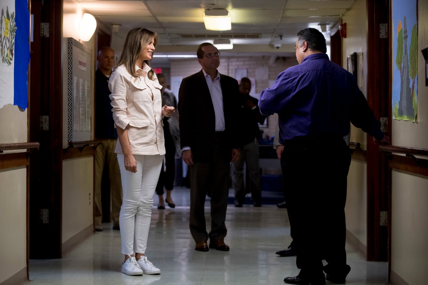 Melania Trump visits facilities for migrant children in Texas