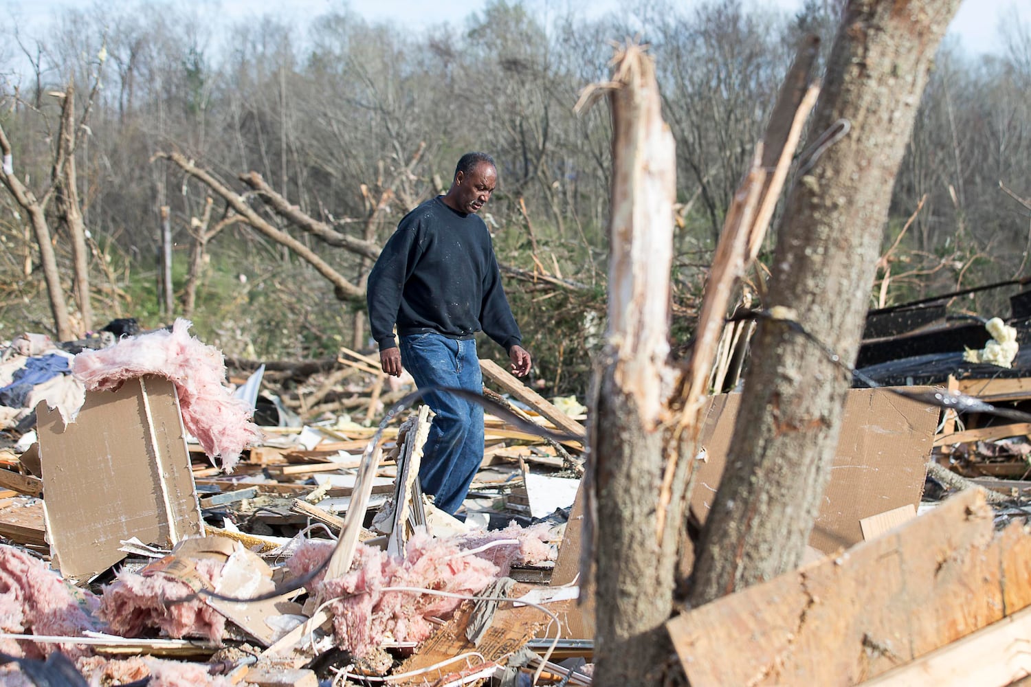 Photos: Tornado and wind damage in Georgia and Alabama