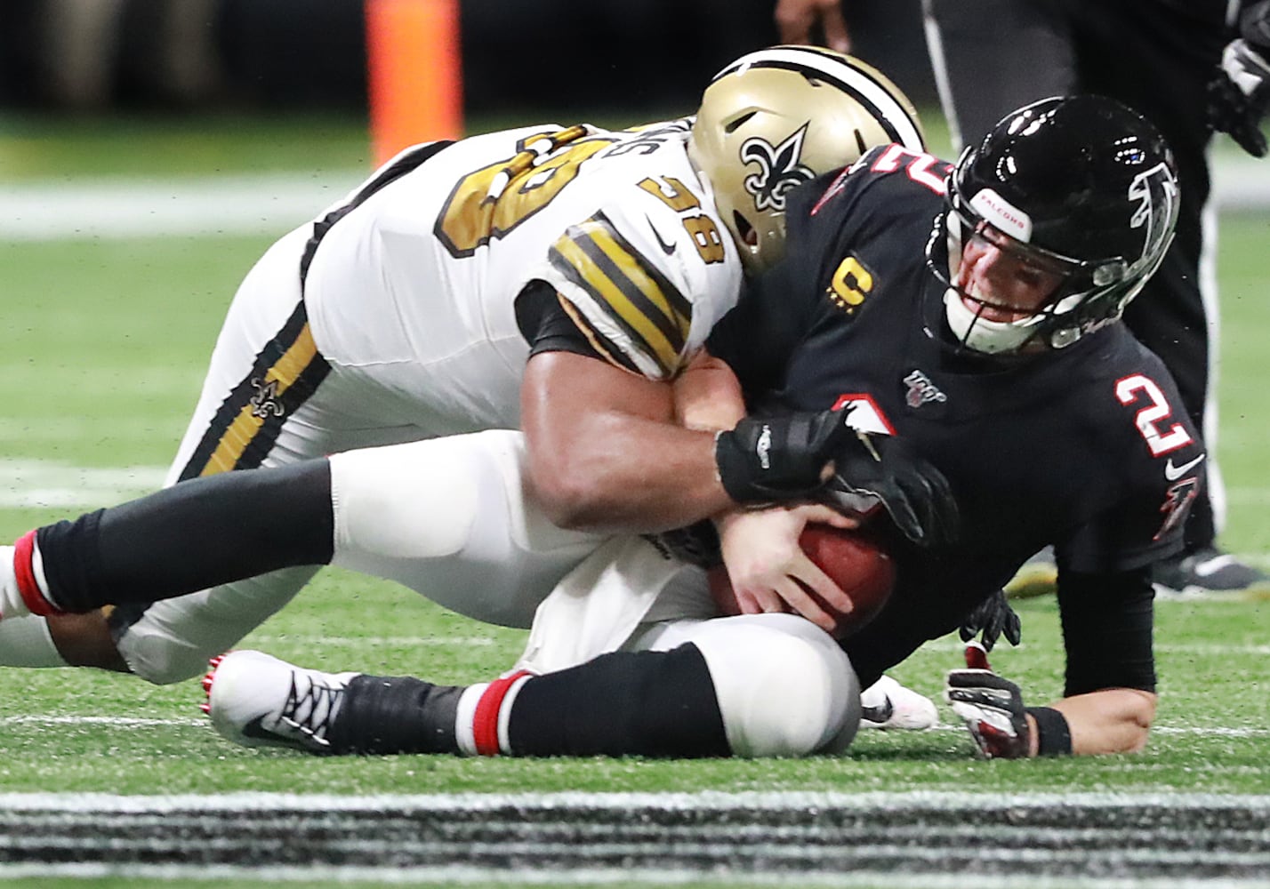 Photos: Falcons are sacked by the Saints