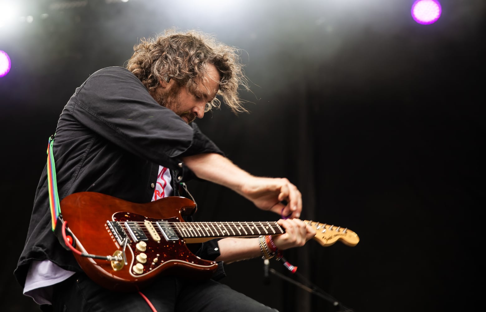 Future Birds perform on the Piedmont stage Shame performs on the Ponce de Leon stage on the second day of the Shaky Knees Music Festival at Atlanta's Central Park on Saturday, May 6, 2023. (RYAN FLEISHER FOR THE ATLANTA JOURNAL-CONSTITUTION)