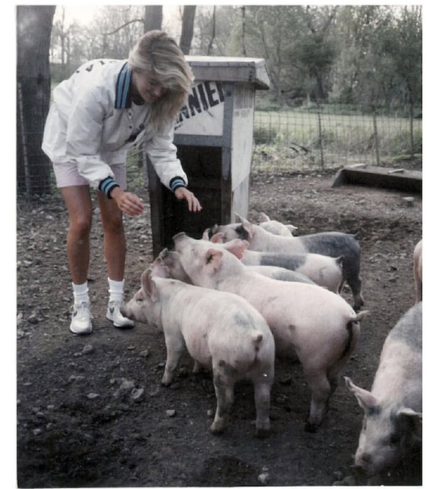 Kelly Loeffler grew up on a large family farm in central Illinois and credits the work ethic she learned there with helping her succeed on Wall Street and beyond. (credit: Kelly Loeffler family photo)