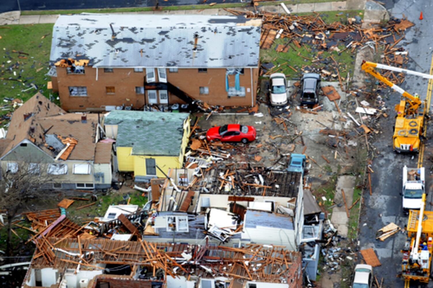 Atlanta tornado: Bird's-eye view of damage