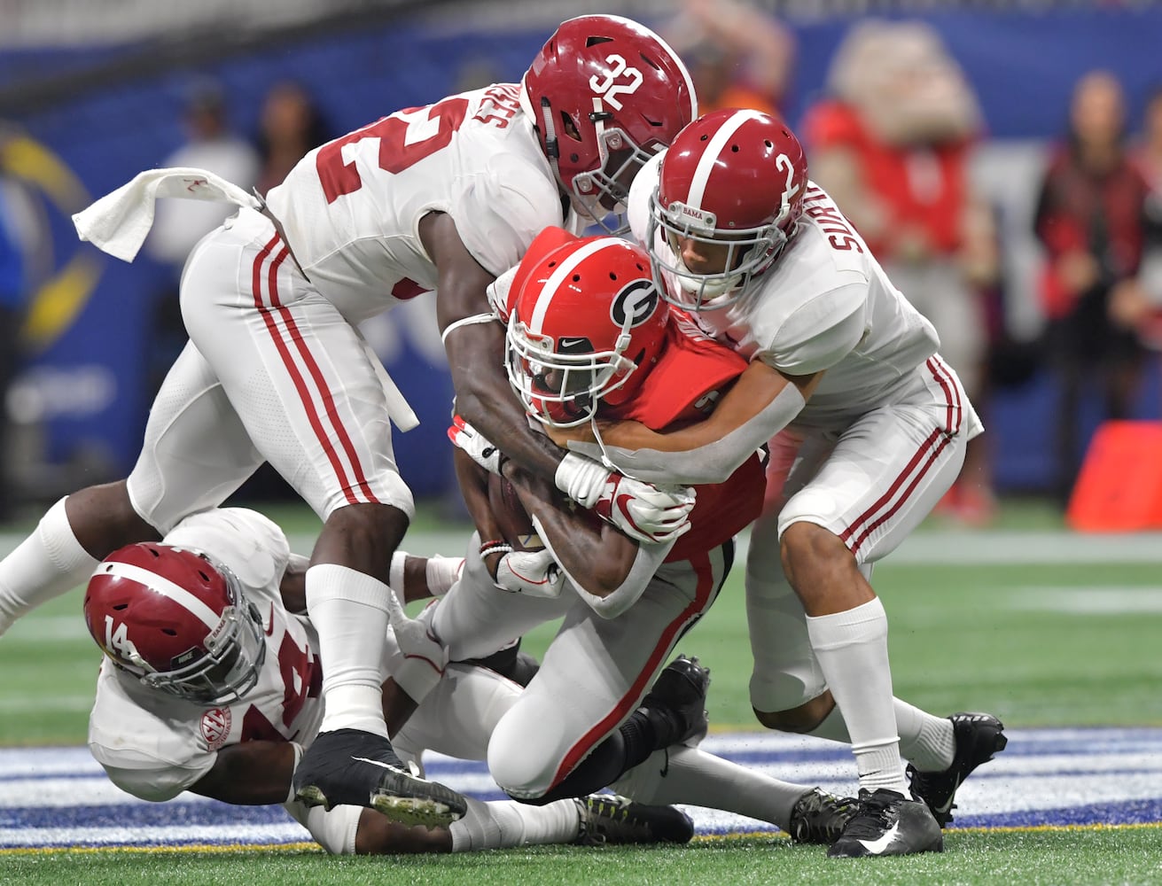 Photos: Bulldogs try to beat Alabama in SEC Championship game