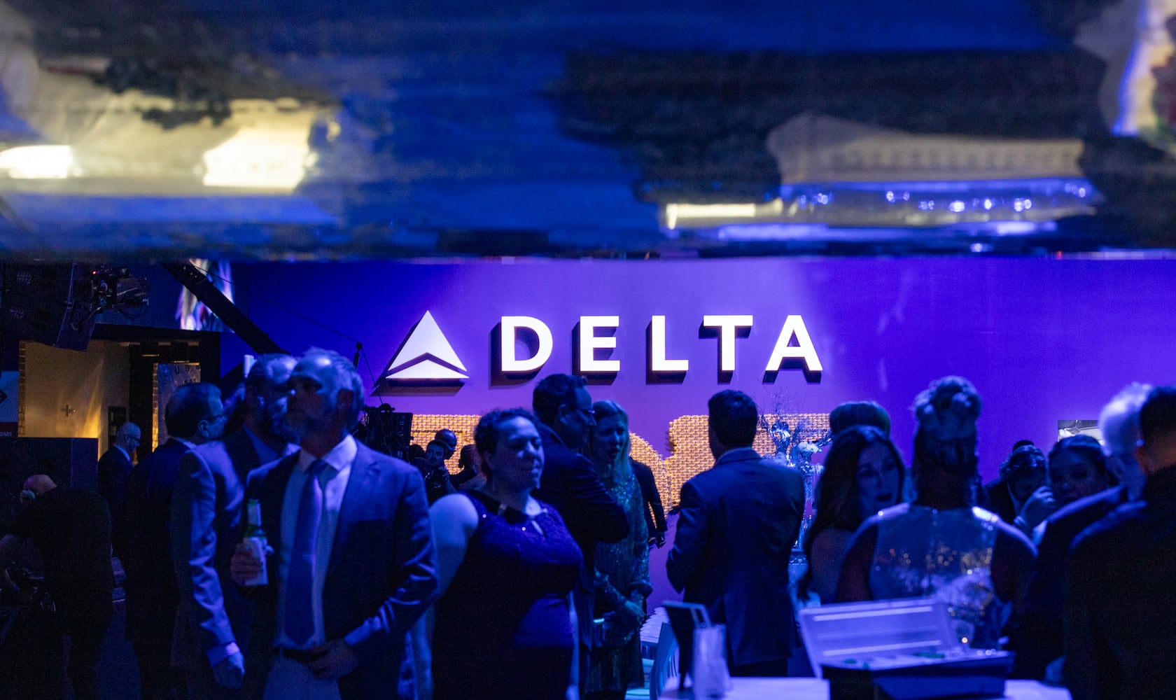 Delta Airlines celebrates its 100 year anniversary on Saturday, March 15, 2025 at the Delta Flight Museum. (Jenni Girtman for The Atlanta Journal-Constitution)