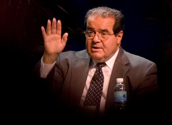 During the Fisher vs. University of Texas hearing, Antonin Scalia said, "One of the briefs pointed out that most of the black scientists in this country don't come from schools like the University of Texas. They come from lesser schools where they do not feel that they're being pushed ahead in classes that are too fast for them." (AP Photo/Chris Greenberg)