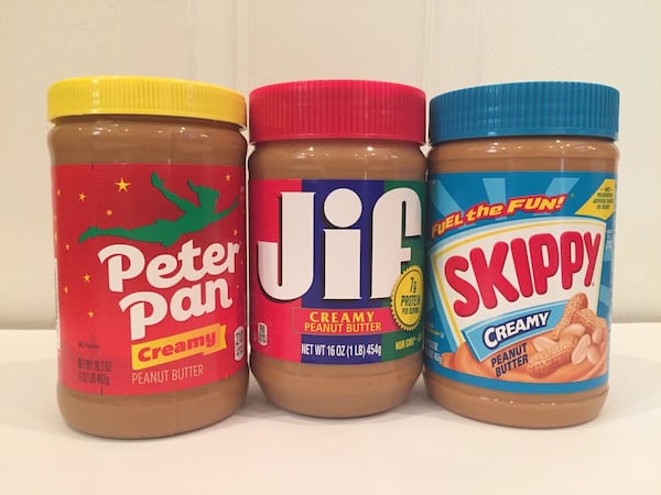 The National Peanut Board says peanut butter accounts for about half of the U.S. edible use of peanuts. The three top-selling brands are, in descending order, Jif, Skippy and Peter Pan. CONTRIBUTED BY OLIVIA KING / SPECIAL