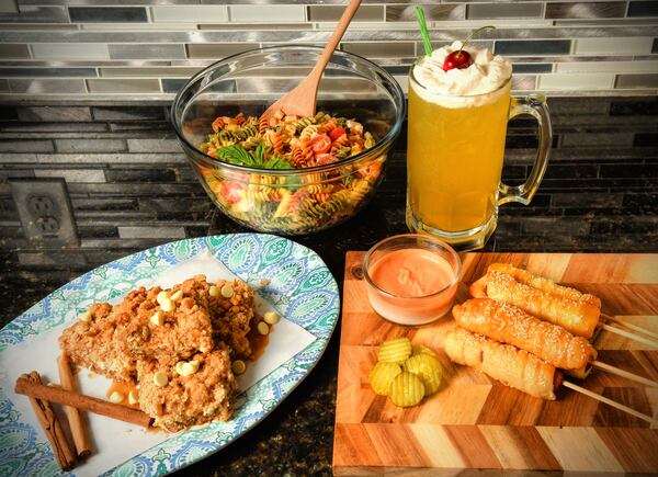 Recipes designed with cooking with kids in mind include: Perfect Pasta Salad, Italian Cream Soda, Pigs in a Blanket and Snickerdoodle Caramelitas. CONTRIBUTED BY CHRIS HUNT PHOTOGRAPHY