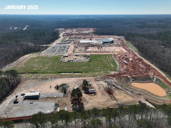 The land in Fayette County for the Arthur M. Blank U.S. Soccer National Training Center, shown in Jan 2025.