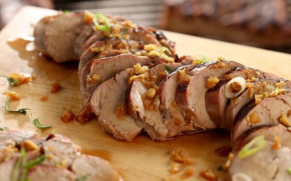 A versatile Korean-style marinade can work for beef, chicken and pork, as with this tenderloin.  (Michael Tercha/Chicago Tribune/TNS)