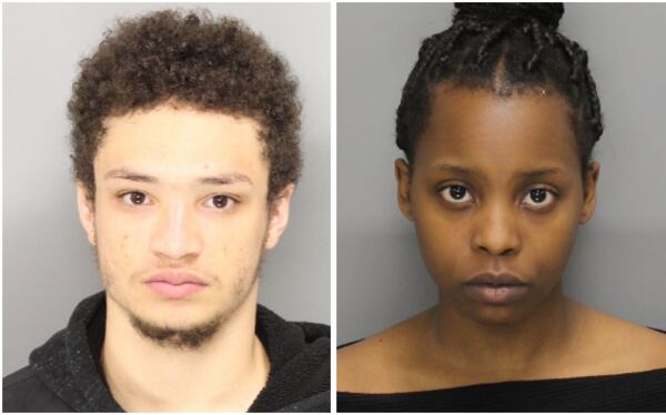 Mugshots of Devin Thomas, left, and Mary Mungai (Cobb County Sheriff’s Office)