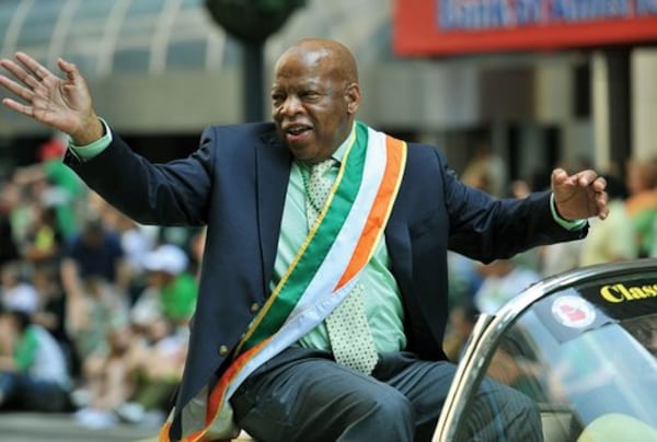 Georgia U.S. Rep. John Lewis was Honorary Grand Marshal of the Atlanta St. Patrick’s Day parade in 2017.