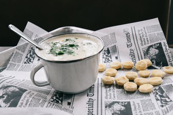 Brown Bag Seafood Co. at Colony Square makes really delicious clam chowder. / Courtesy of Brown Bag Seafood Co.