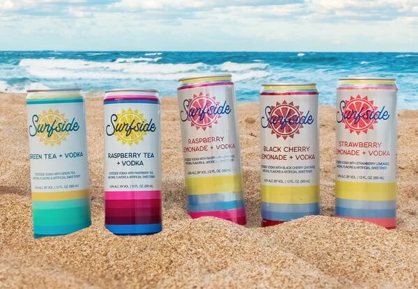 Surfside variety packs include eight flavors of vodka-based cocktails. (Courtesy of Surfside)