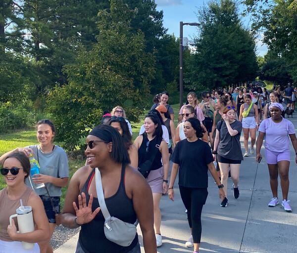 Social Steps Atlanta, a walking group founded by Hannah Whitesell, holds weekly Wednesday walks and activities on the weekends for women in Atlanta.