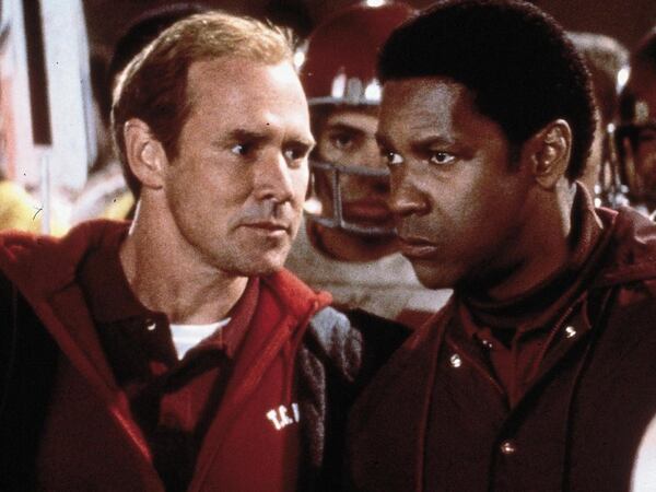  Will Patton as Bill Yoast. Denzel Washington as Coach Boone