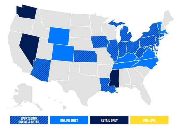 FanDuel Sportsbook available states