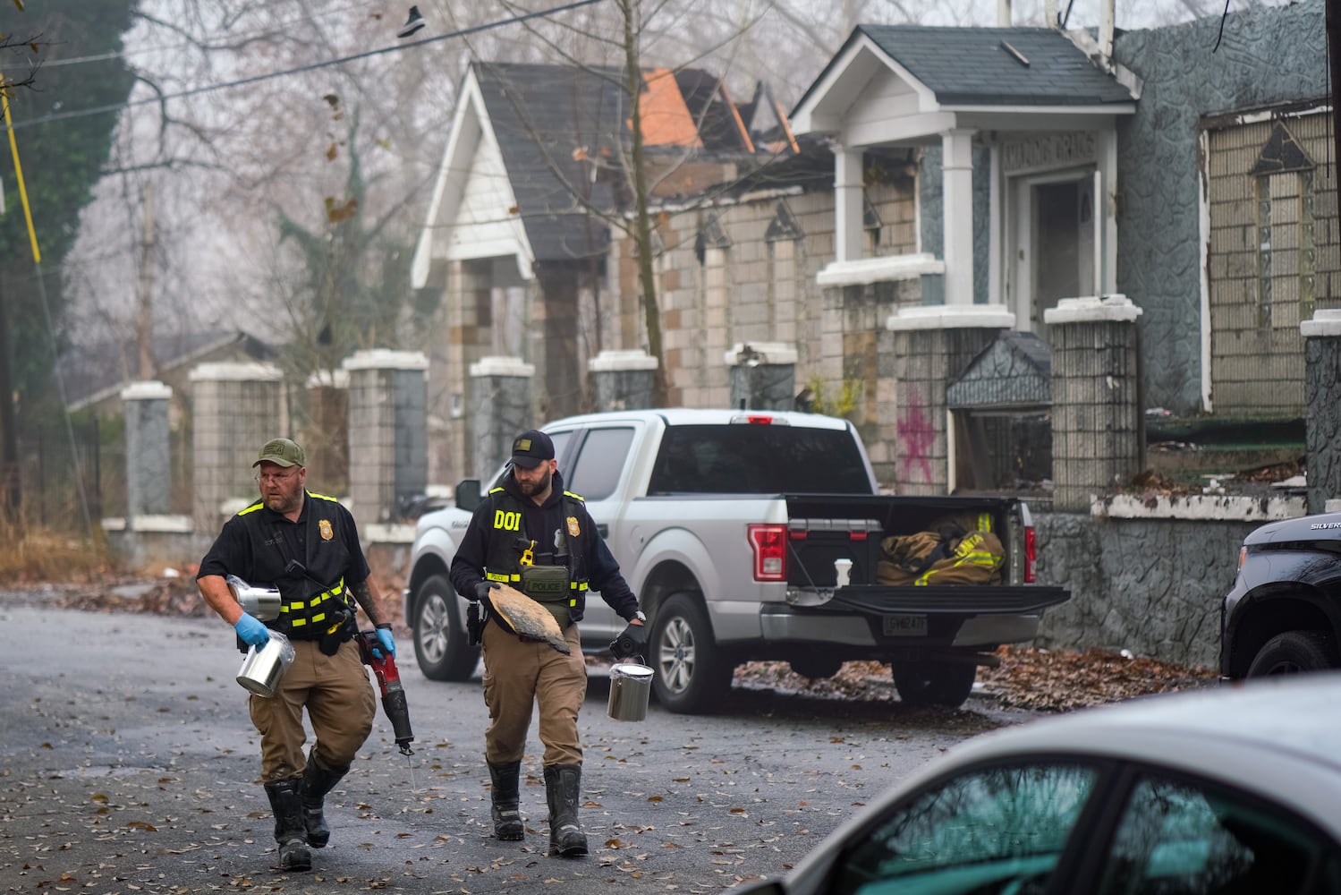 Abandoned church fire Dec. 17, 2024