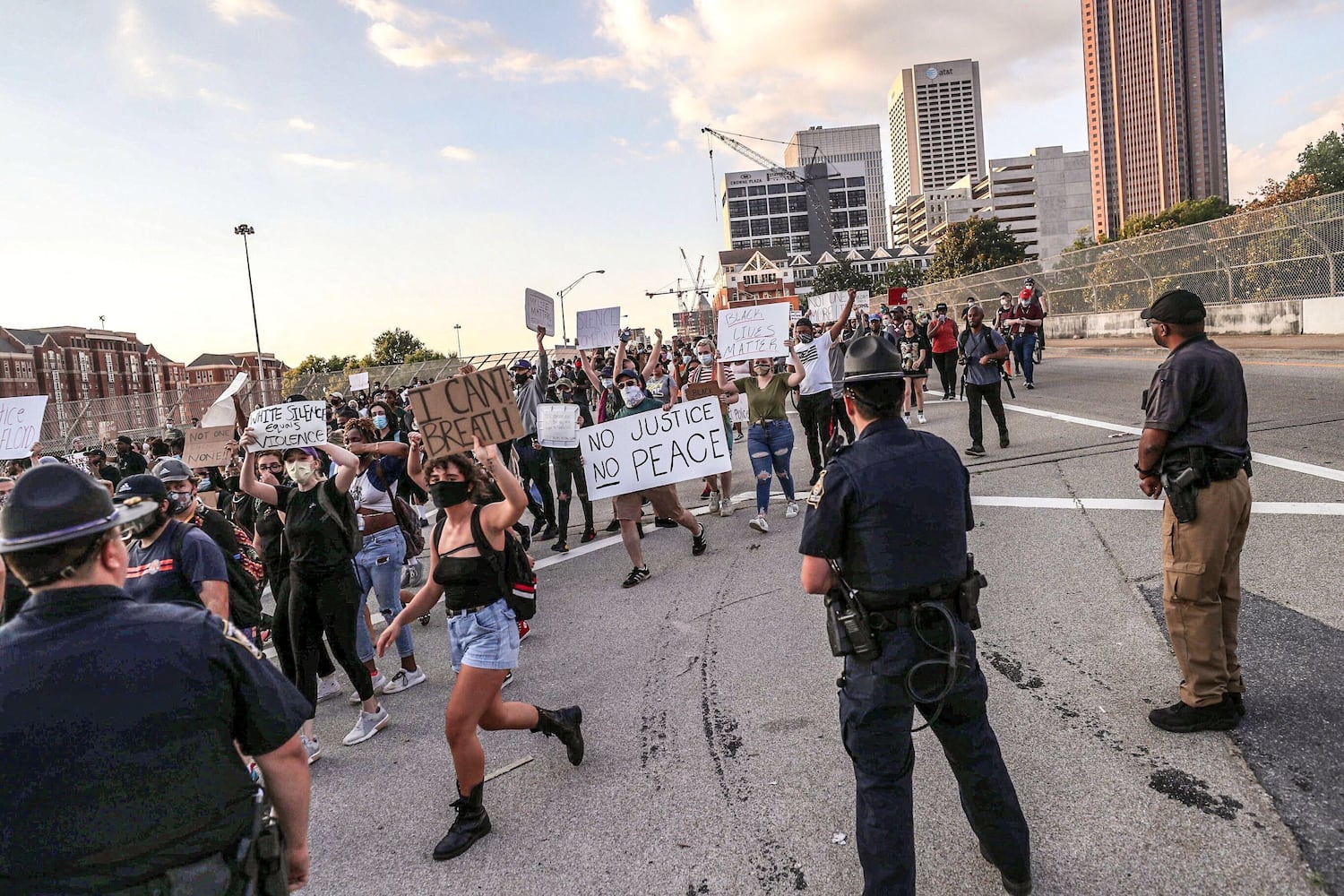 PHOTOS: Third day of protests in downtown Atlanta